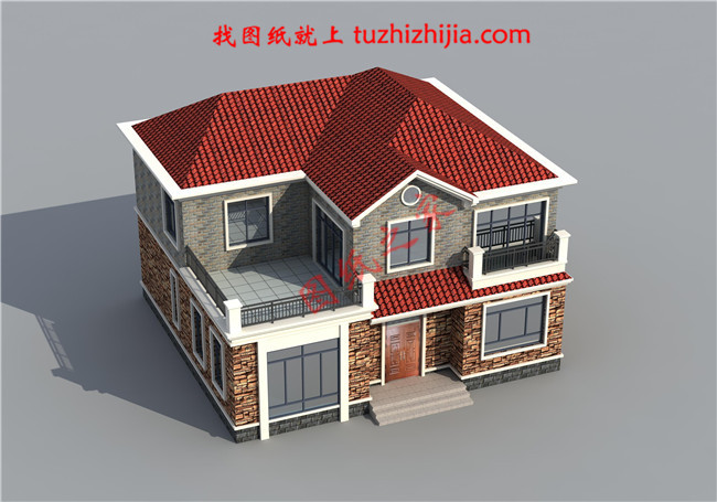 二層半別墅設(shè)計(jì)圖，占地150平米，帶露臺，地中海風(fēng)格，內(nèi)部布局合理