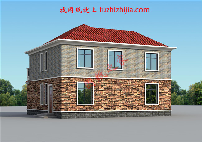 二層半別墅設(shè)計(jì)圖，占地150平米，帶露臺，地中海風(fēng)格，內(nèi)部布局合理