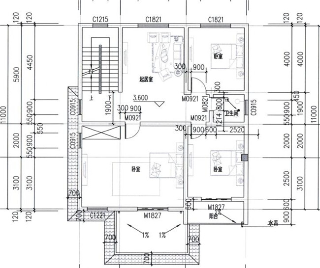 5套120平農(nóng)村小別墅設(shè)計圖，款款經(jīng)典、實用