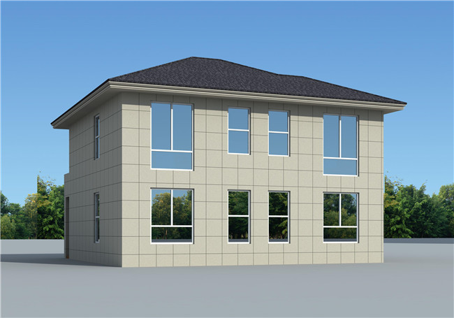 農(nóng)村現(xiàn)代新式二層樓房設(shè)計(jì)圖，超時(shí)尚