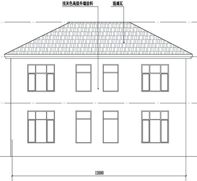 農(nóng)村現(xiàn)代新式二層樓房設(shè)計(jì)圖，超時(shí)尚