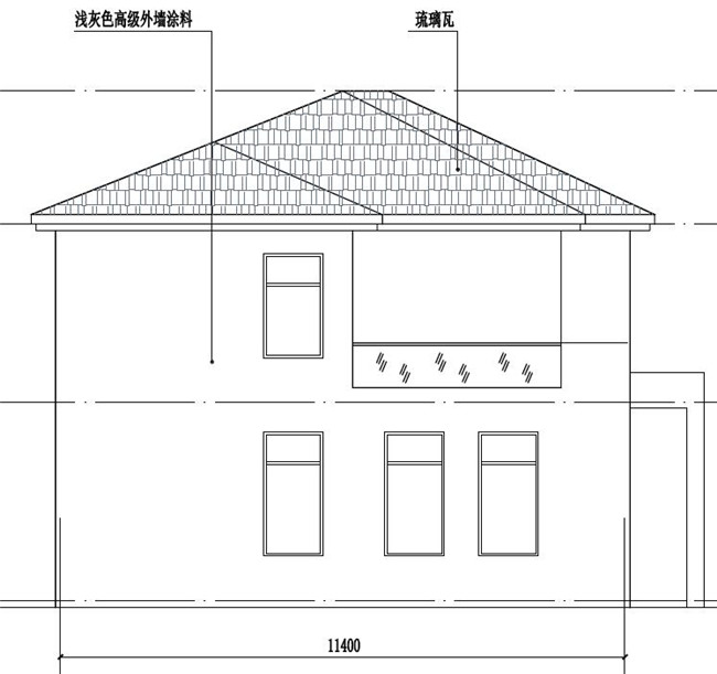 農(nóng)村現(xiàn)代新式二層樓房設(shè)計(jì)圖，超時(shí)尚
