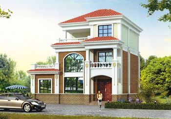 經(jīng)典三層農(nóng)村房屋設(shè)計(jì)圖紙，占地100平米左右，外觀典雅精致，內(nèi)在寬敞舒適