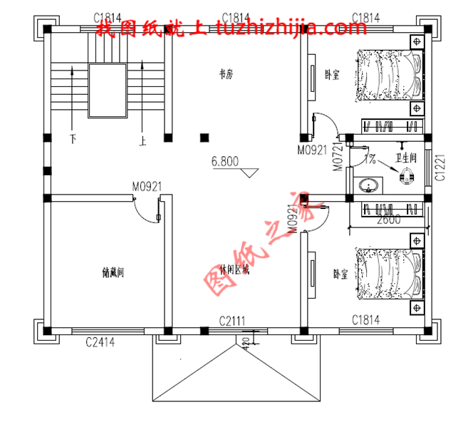 三層自建別墅設(shè)計(jì)圖紙，復(fù)式結(jié)構(gòu)客廳中空極大的增加了客廳的開(kāi)闊度
