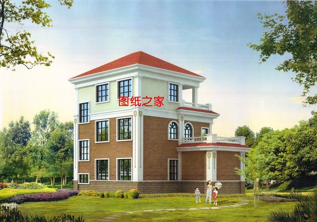 25萬左右農(nóng)村三層別墅圖，朋友看了都豎大拇指