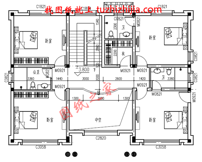 2018新款新戶型三層新農(nóng)村別墅房屋設(shè)計(jì)圖紙，占地160平方米，新的設(shè)計(jì)新的房型