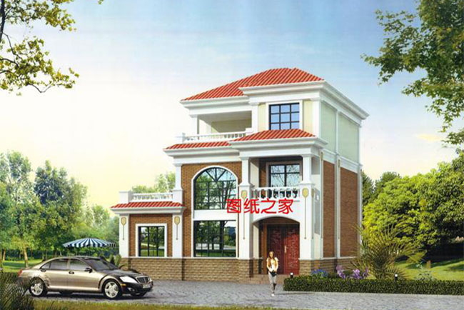 25萬左右農(nóng)村三層別墅圖，朋友看了都豎大拇指