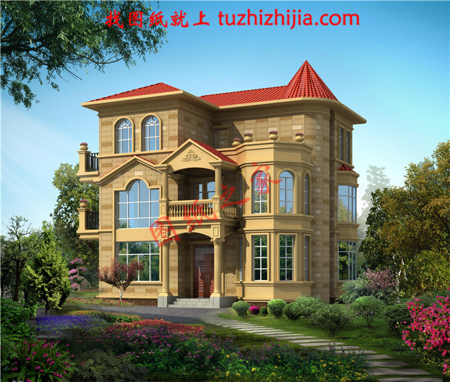 2018年最新三層房屋設(shè)計圖紙，12米×11米，實用接地氣