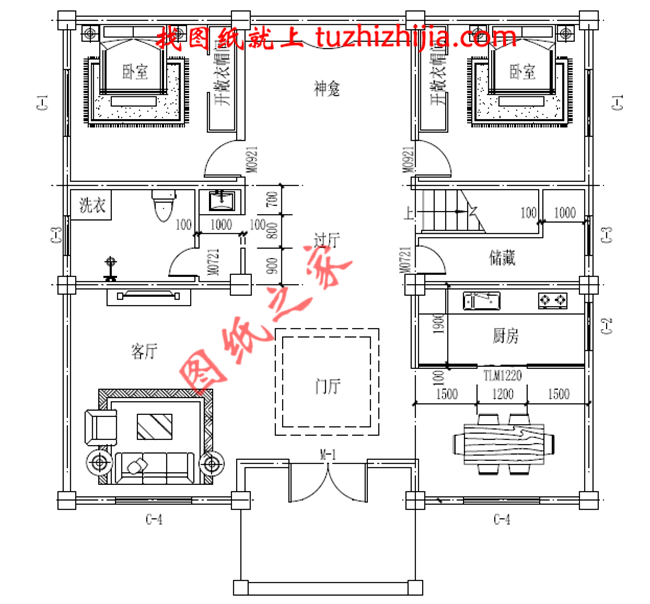 2018新款三層農(nóng)村小別墅設(shè)計(jì)圖紙，戶型方正，四平八穩(wěn)，建好了之后以后的日子里肯定順風(fēng)順?biāo)? /></p>
<p align=