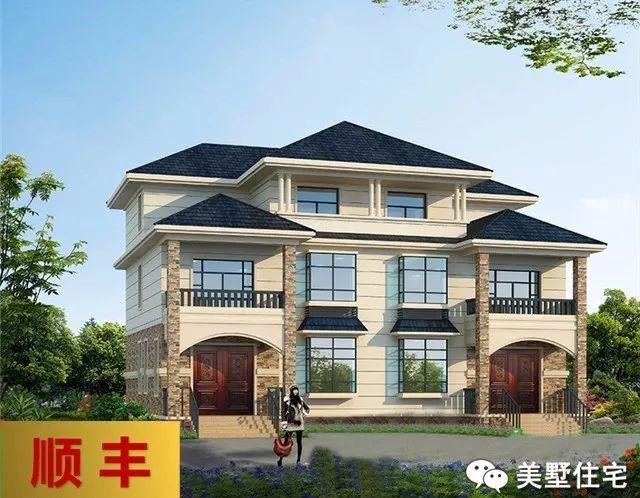 一戶30萬(wàn)自建農(nóng)村雙拼別墅，時(shí)尚簡(jiǎn)約高低錯(cuò)落，非常漂亮