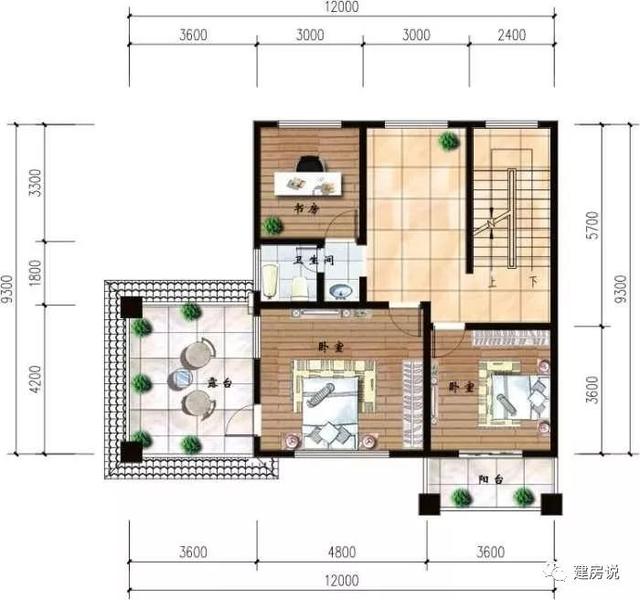 12x9米農(nóng)村三層別墅（附設(shè)計(jì)圖+效果圖），外觀美極了