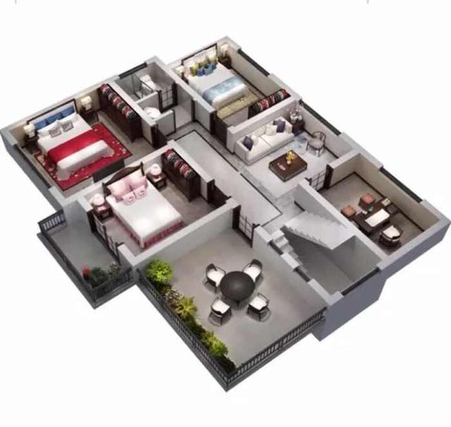 12X10米兩層自建房屋設(shè)計(jì)圖，喜歡的收藏啦