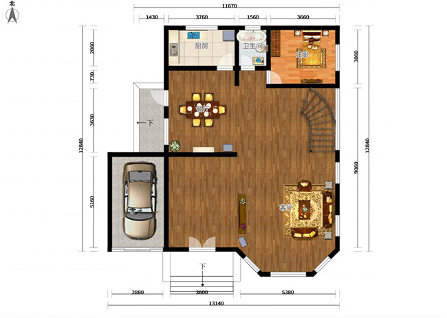 實(shí)拍農(nóng)村三層經(jīng)典別墅實(shí)景圖，美極了