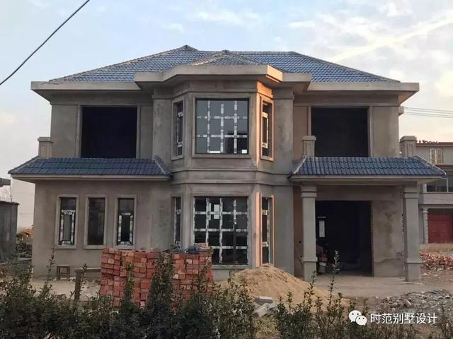 12*11米農(nóng)村別墅戶型圖，附建好的實(shí)拍圖+全套圖紙