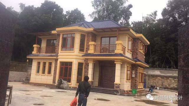 12*11米農(nóng)村別墅戶型圖，附建好的實(shí)拍圖+全套圖紙