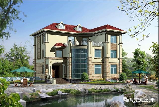 帶地下室歐式三層別墅方案圖，大氣，上檔次