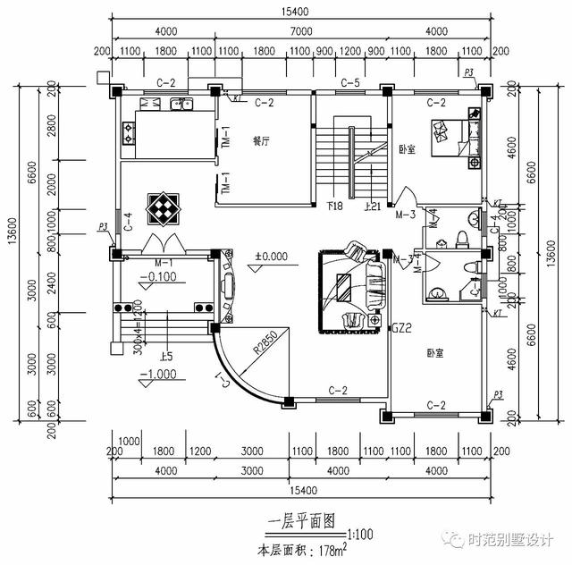 帶地下室歐式三層別墅方案圖，大氣，上檔次
