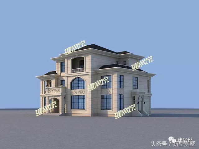 帶堂屋高端三層別墅圖，我有宅基地肯定建這套