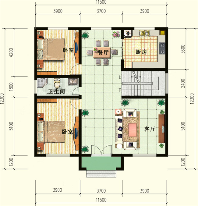 11乘12米經(jīng)典二層農(nóng)村自建房屋方案，看了都點(diǎn)贊