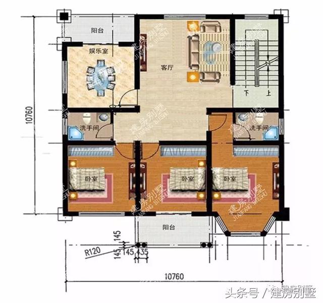 2款造價40萬的三層別墅設(shè)計方案，農(nóng)村建超值