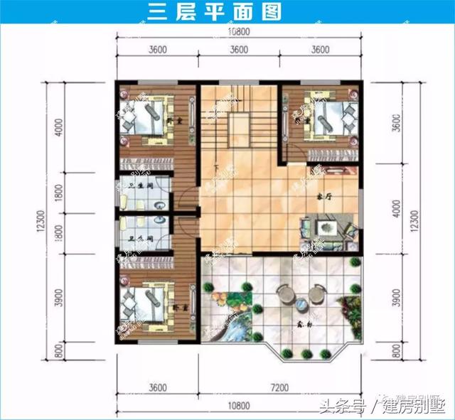 2款造價40萬的三層別墅設(shè)計方案，農(nóng)村建超值