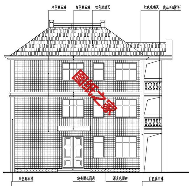 漂亮的農(nóng)村三層別墅圖，表哥家建好說(shuō)對(duì)象來(lái)了一排