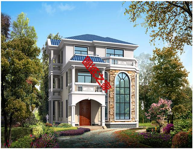 漂亮的農(nóng)村三層別墅圖，表哥家建好說(shuō)對(duì)象來(lái)了一排