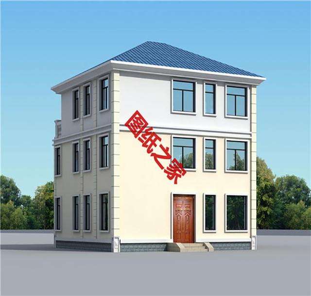 漂亮的農(nóng)村三層別墅圖，表哥家建好說(shuō)對(duì)象來(lái)了一排