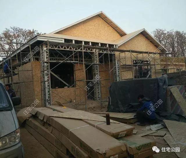 實(shí)拍一層輕鋼結(jié)構(gòu)施工過程，附平面戶型圖