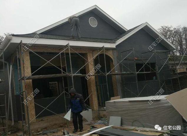 實(shí)拍一層輕鋼結(jié)構(gòu)施工過程，附平面戶型圖