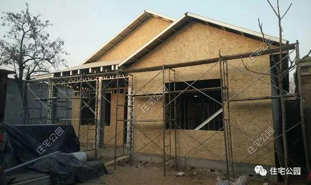 實(shí)拍一層輕鋼結(jié)構(gòu)施工過程，附平面戶型圖