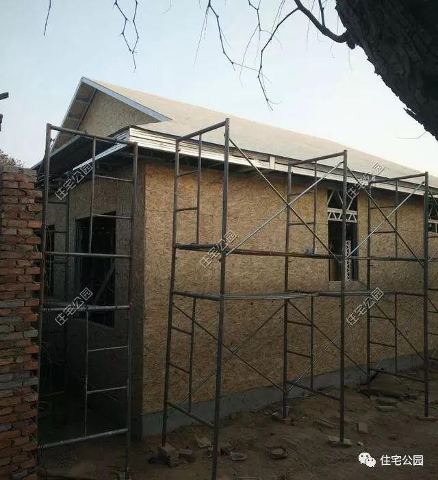 實(shí)拍一層輕鋼結(jié)構(gòu)施工過程，附平面戶型圖