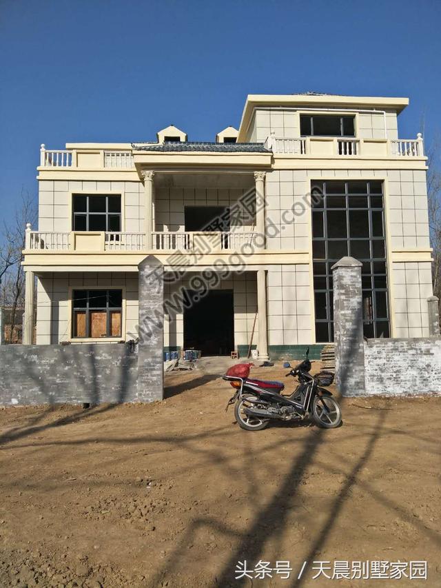 15*15米農(nóng)村自建別墅實景圖，附設(shè)計方案