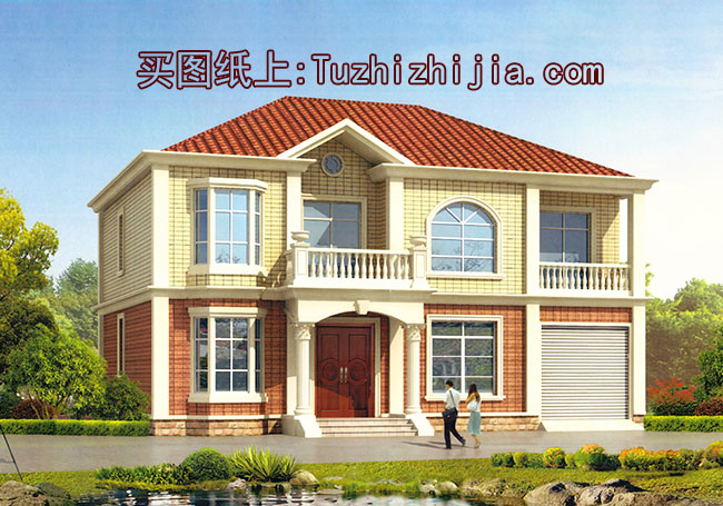 農(nóng)村二層帶閣樓四間別墅設(shè)計(jì)圖，外觀美觀，戶型實(shí)用