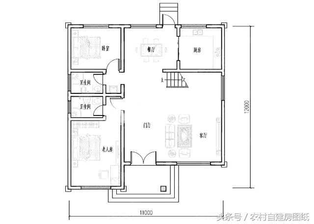 11×12米三層農(nóng)村別墅設(shè)計(jì)方案圖，附3個(gè)實(shí)拍案例