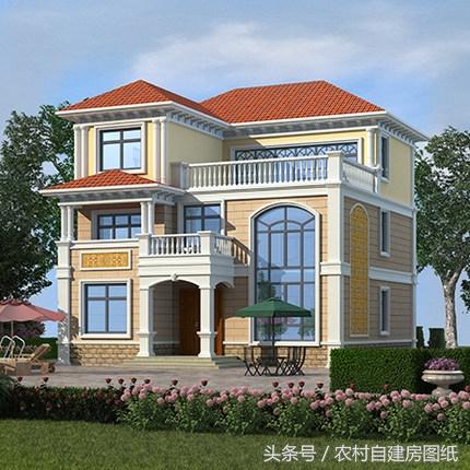 11×12米三層農(nóng)村別墅設(shè)計(jì)方案圖，附3個(gè)實(shí)拍案例