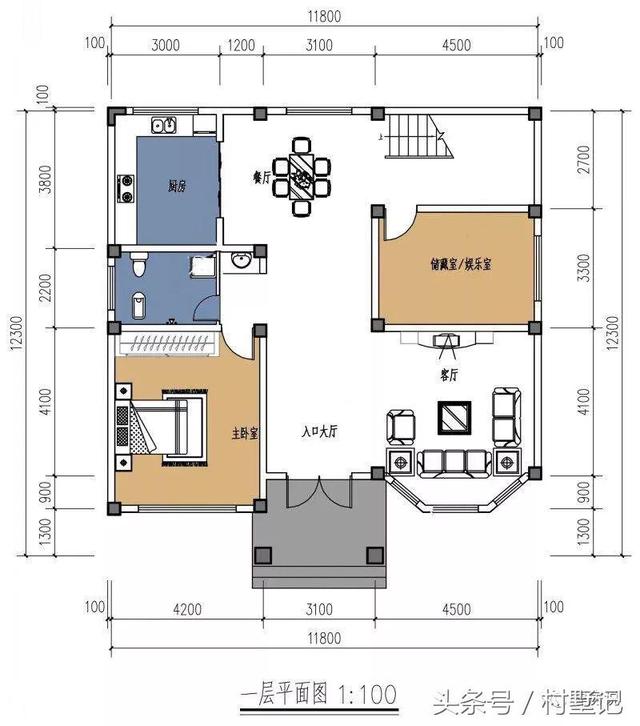 4款人見人愛的二層別墅設計圖，附方案戶型圖