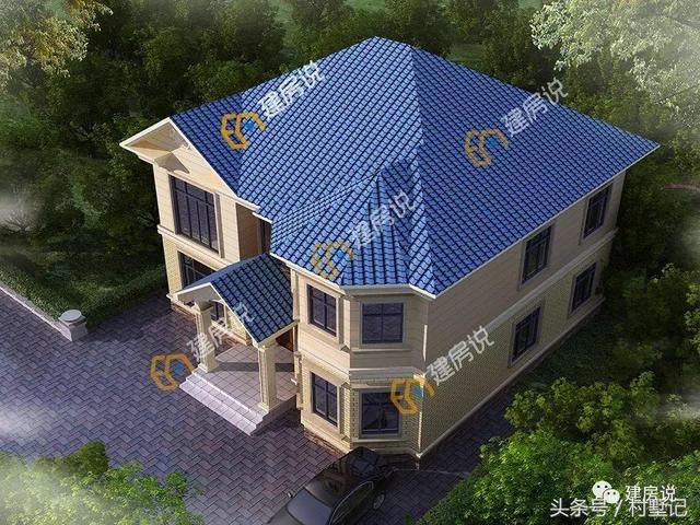 4款人見人愛的二層別墅設計圖，附方案戶型圖