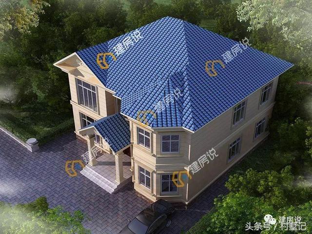 4款人見人愛的二層別墅設計圖，附方案戶型圖