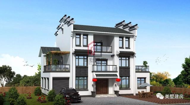 看來看去，還是徽派中式的自建房越看越美