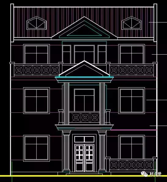 11x10米農(nóng)村三層自建樓房設(shè)計圖，30萬內(nèi)搞定