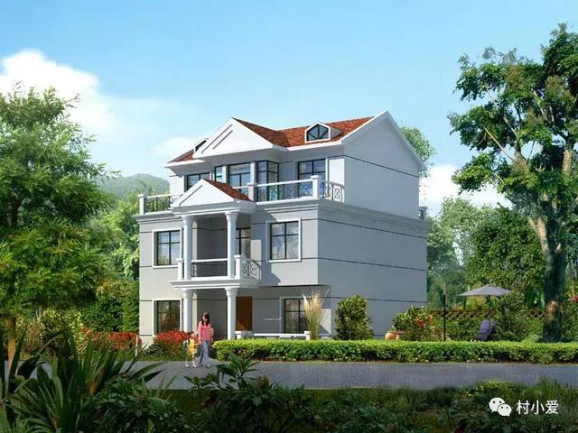 11x10米農(nóng)村三層自建樓房設(shè)計圖，30萬內(nèi)搞定