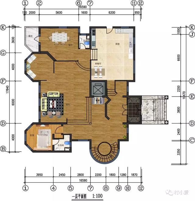 城堡式別墅設(shè)計(jì)方案，帶地下室、泳池，土豪才能建的起