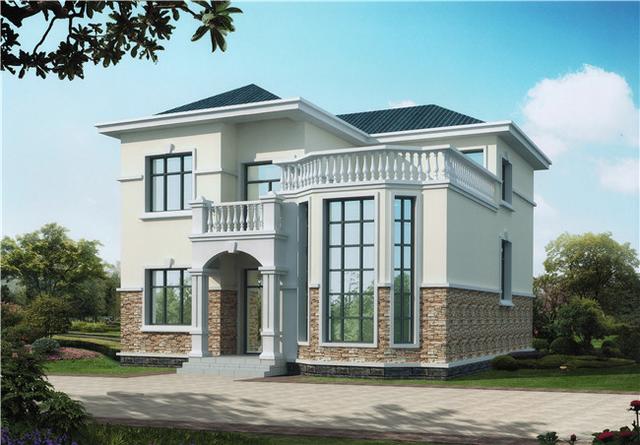 20萬農(nóng)村自建二層樓房設(shè)計(jì)圖，看完借錢都想建