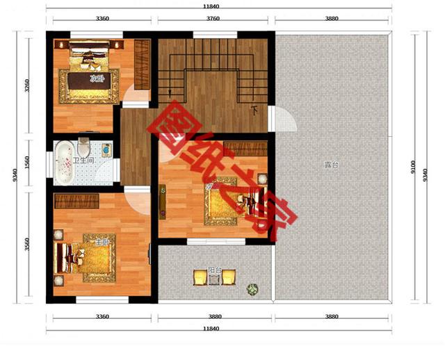 20萬農(nóng)村自建二層樓房設(shè)計(jì)圖，看完借錢都想建