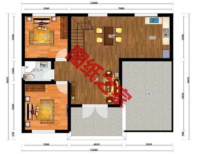 20萬農(nóng)村自建二層樓房設(shè)計(jì)圖，看完借錢都想建