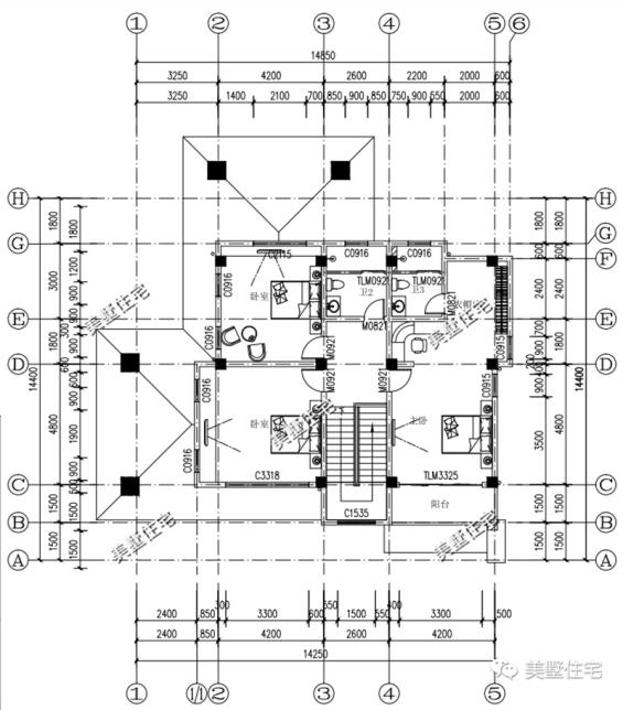 3款30萬預(yù)算的二層小別墅設(shè)計圖，外觀美，戶型實用