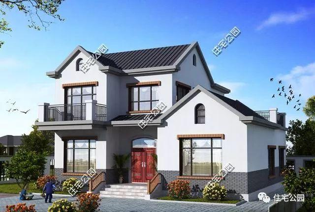 農(nóng)村新中式2層別墅設(shè)計方案，秒殺洋樓洋房