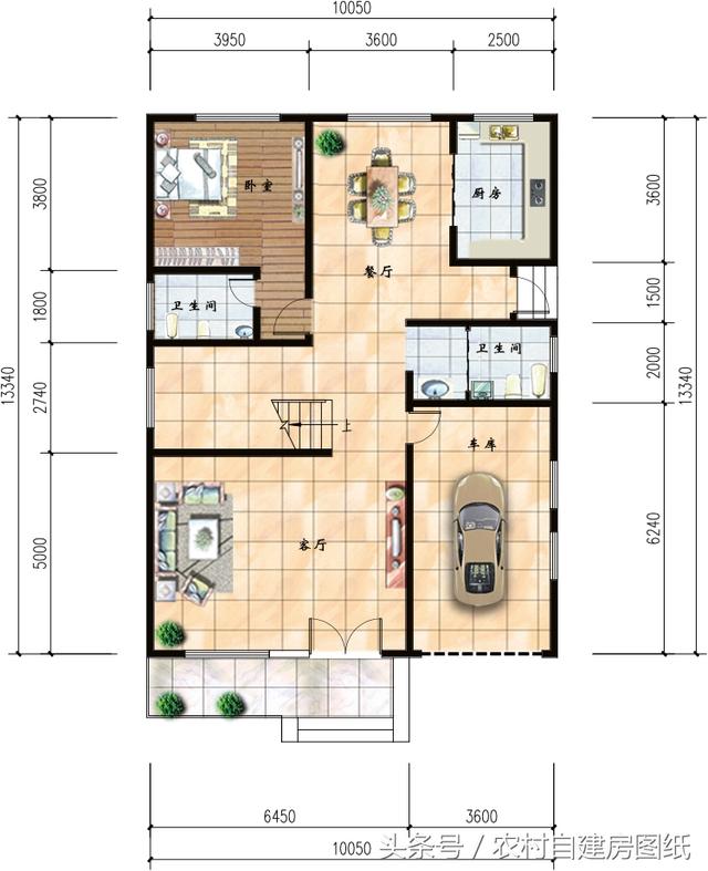 5款帶車(chē)庫(kù)的農(nóng)村別墅設(shè)計(jì)圖，有車(chē)的方便啦