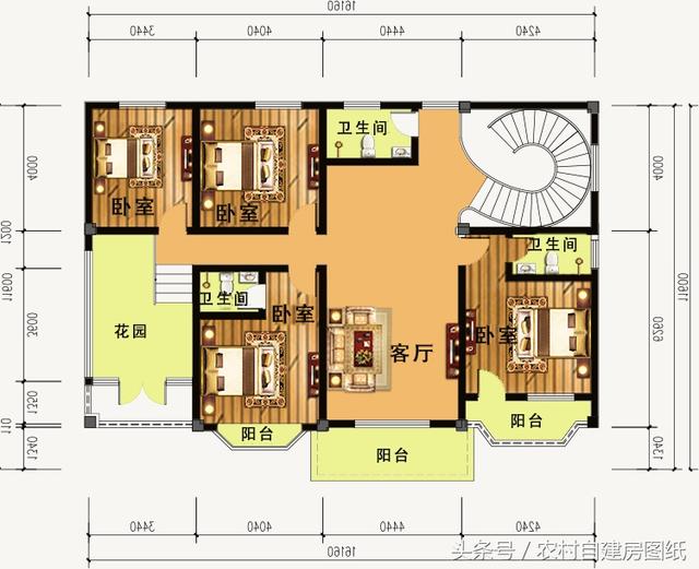 5款帶車(chē)庫(kù)的農(nóng)村別墅設(shè)計(jì)圖，有車(chē)的方便啦